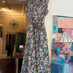 Tommy Hilfiger Multicolor Floral Midi Dress length 42”, Bust 34”